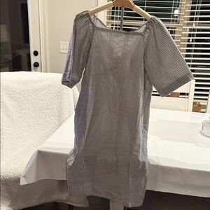 Mittoshop Monochrome Striped Mini Dress
